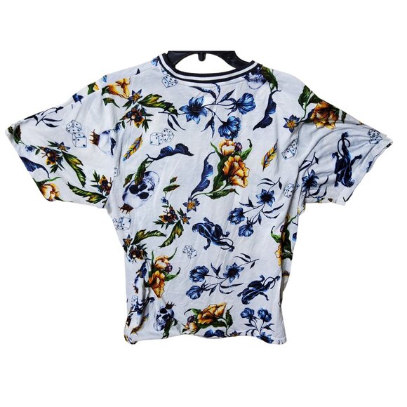 mens fresh prints of belair dice, skull, panther patterns print crew neck t-shir - Picture 2 of 3